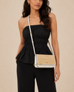 KATE SPADE Ivy Straw Crossbody Bag