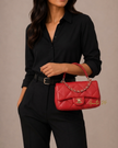 CHANEL Chain Shoulder Red