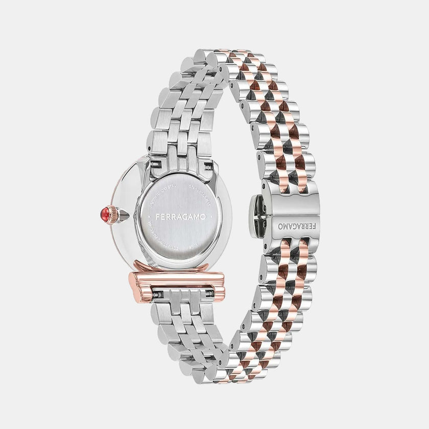 SALVATORE FERRAGAMO Gancini Quartz White Dial Ladies Watch image 2
