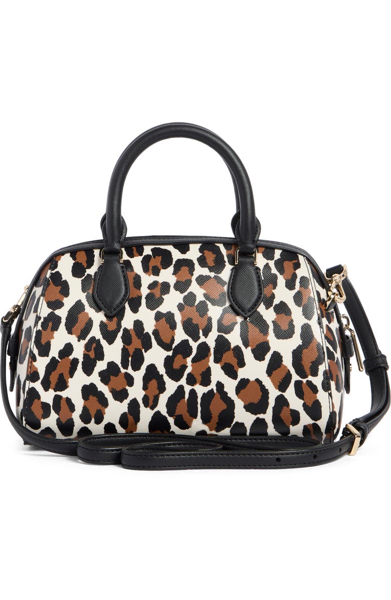KATE SPADE Madison Spotted Leopard Small Duffle Crossbody Bag - Cream Multi image 2