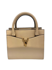 VERSACE Small Vitello Top Handle Bag - Beige image