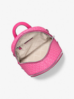 MICHAEL KORS  Rhea Medium Color-Block Signature Logo Backpack - Pitaya image 0