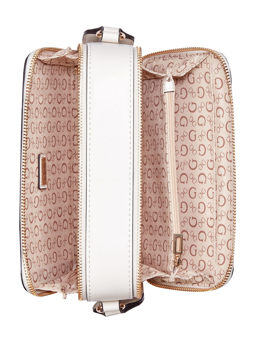 Guess Carrara Double-Zip Mini Crossbody - Off-White image 3