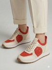 Michael Kors Jenkins Two-Tone Stretch Knit Trainer - Dk Sangria image 7