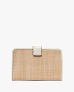 KATE SPADE Phoebe Straw Turnlock Medium Wallet image 0