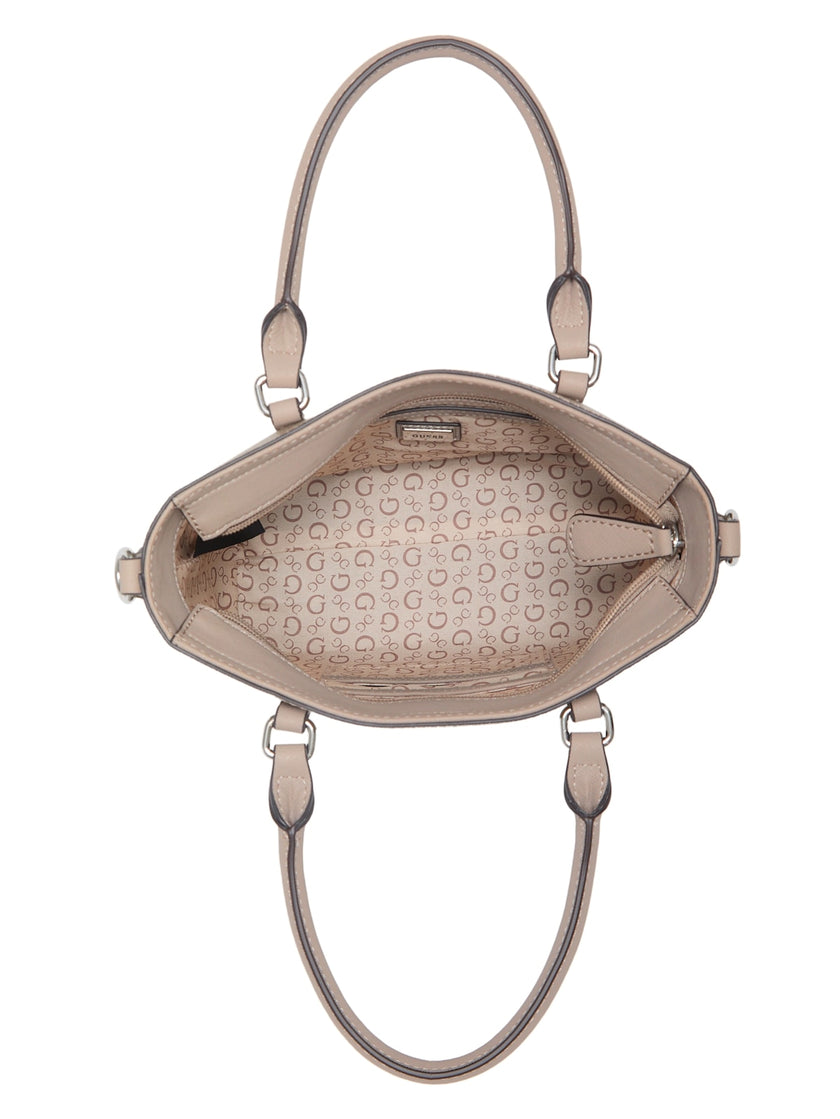 Guess Quinley Logo Mini Tote - Beige image 2