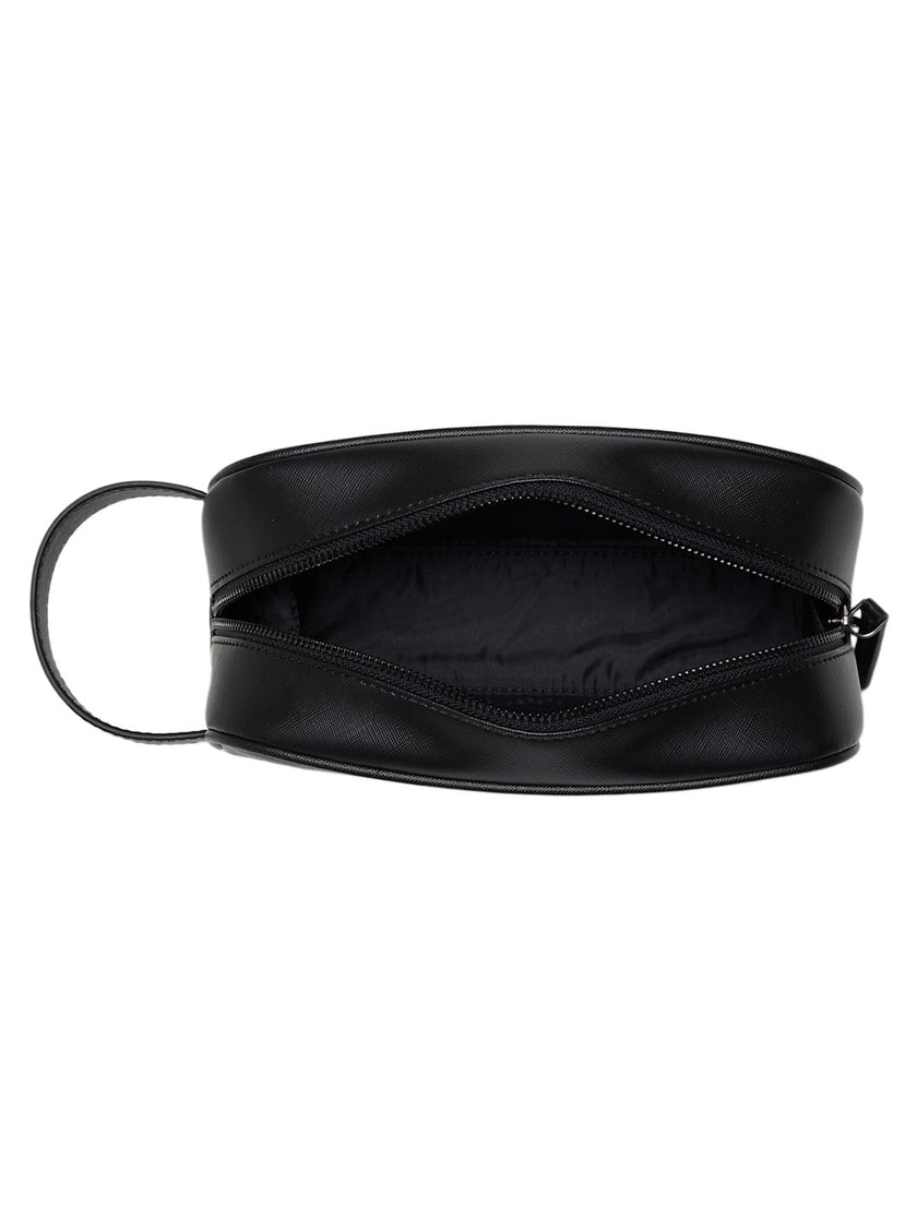 Guess Logo Trim Toiletry Bag - Black image 2