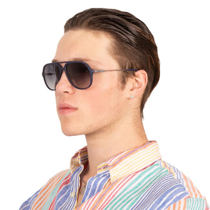 Ferragamo Salvatore Blue Gradient Navigator Men's Sunglasses image 0