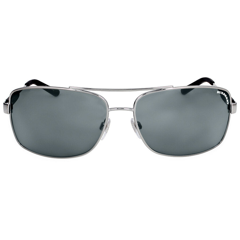 Burberry Grey Rectangular Men's Sunglasses image 1