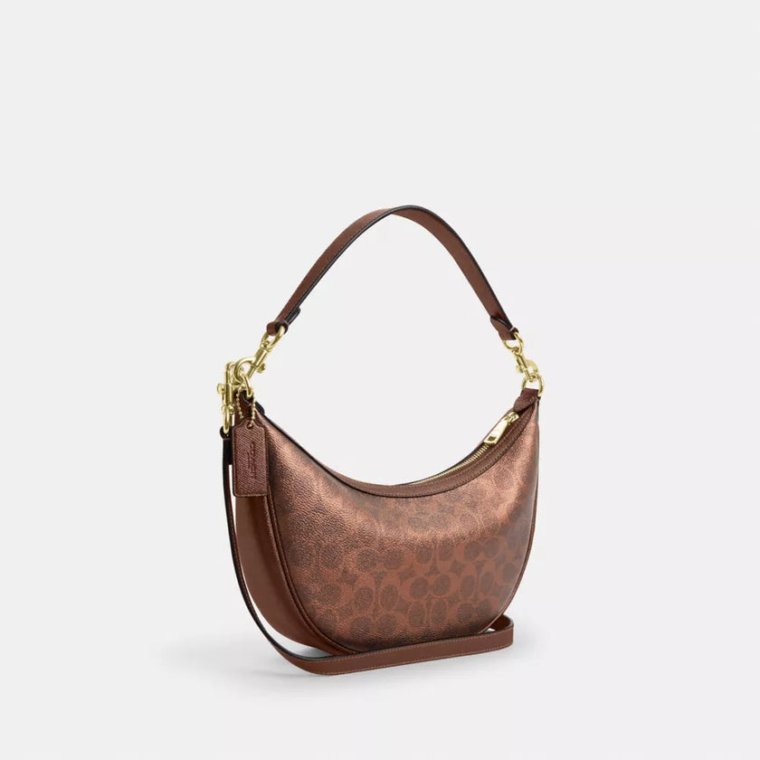 COACH Aria Shoulder Bag In Signature Canvas image 2