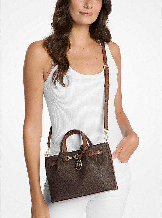 MICHAEL KORS Carson Small Signature Logo Satchel image 1