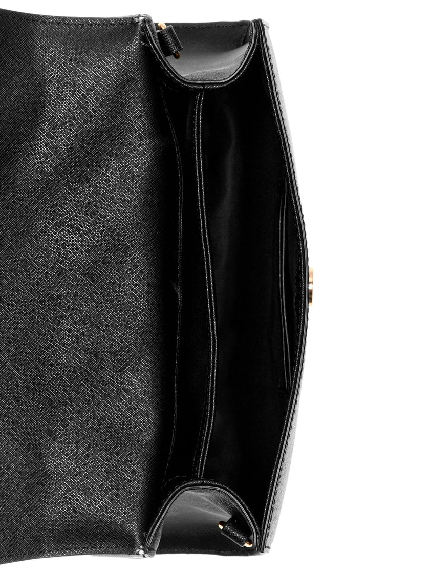 Guess Rhiannon Logo Top Handle Bag - Black image 3