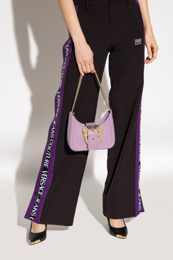 Versace Jeans Couture  Logo Buckled Shoulder Bag - Purple image 4