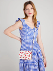 KATE SPADE  Spencer Tomato Dot Embellished Flap Chain Wallet image 3