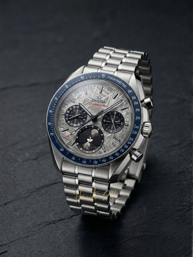 OMEGA Speedmaster Moonphase Co-Axial Master Chronometer Meteorite 304.30.43.52.06.001 (New) image 0