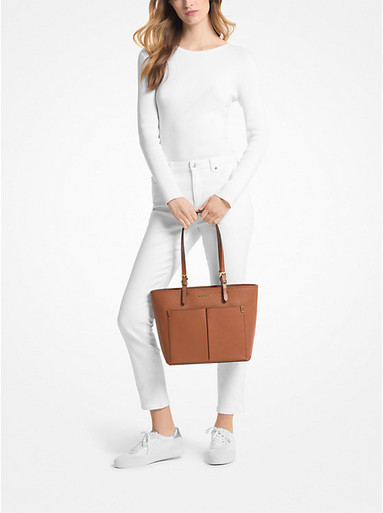 MICHAEL KORS  Jet Set Medium Pocket Tote Bag - Luggage image 4