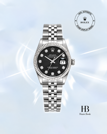 [Store Display]*Rolex Datejust Black Diamond Dial Stainless Steel 36 mm