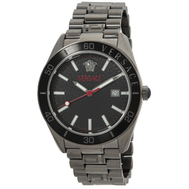 VERSACE V-Dome Quartz Black Guilloche Dial Men's Watch   VE8E00724 image 0