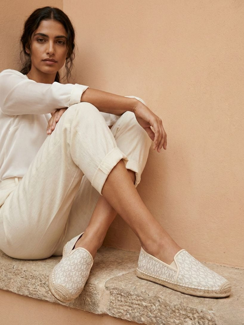 MICHAEL KORS  Hastings Signature Logo Slip-On Espadrille - Vainilla image 0