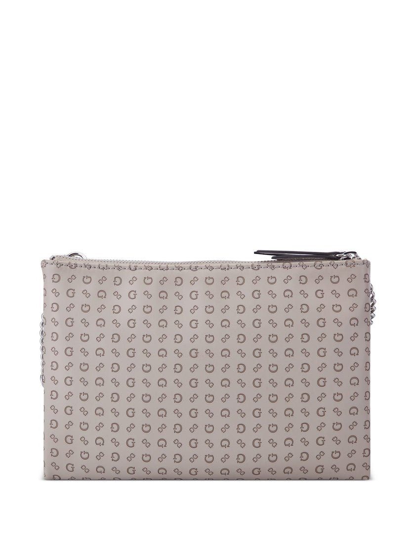 Guess Tidewood Logo Double Zip Mini Crossbody - Brown image 2