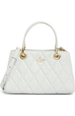 KATE SPADE Carey Small Quilted Sullivan Satchel Bag - Stone Path image 4