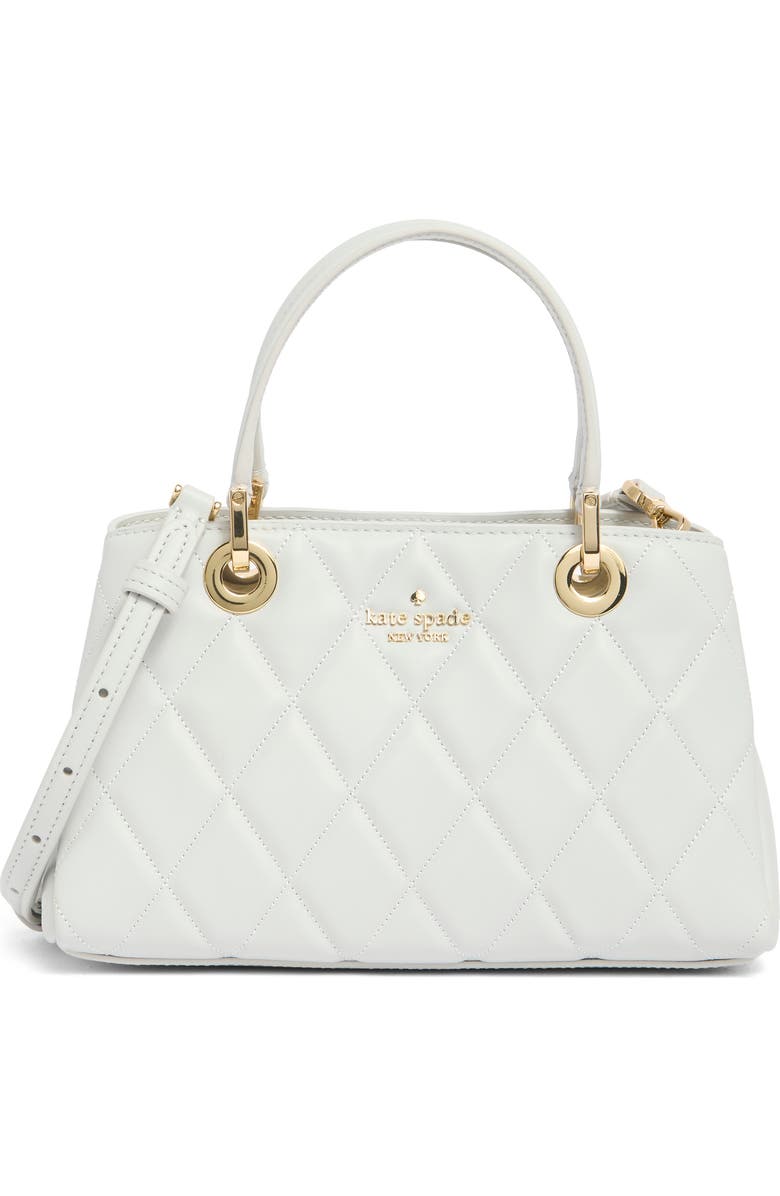 KATE SPADE Carey Small Quilted Sullivan Satchel Bag - Stone Path image 4