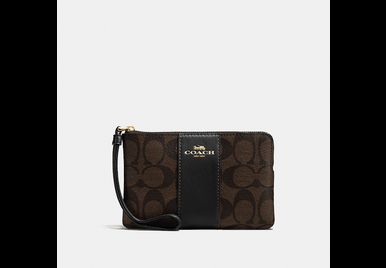 Corner Zip Wristlet In Signature Canvas image 39