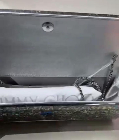 JIMMY CHOO Sweetie  Acrylic Clutch Bag with Chain image 0