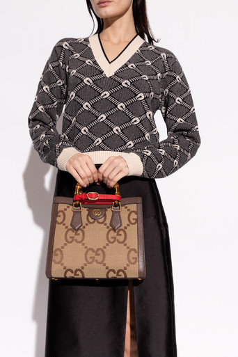 GUCCI Diana Jumbo GG Small Tote Shoulder Bag image 2
