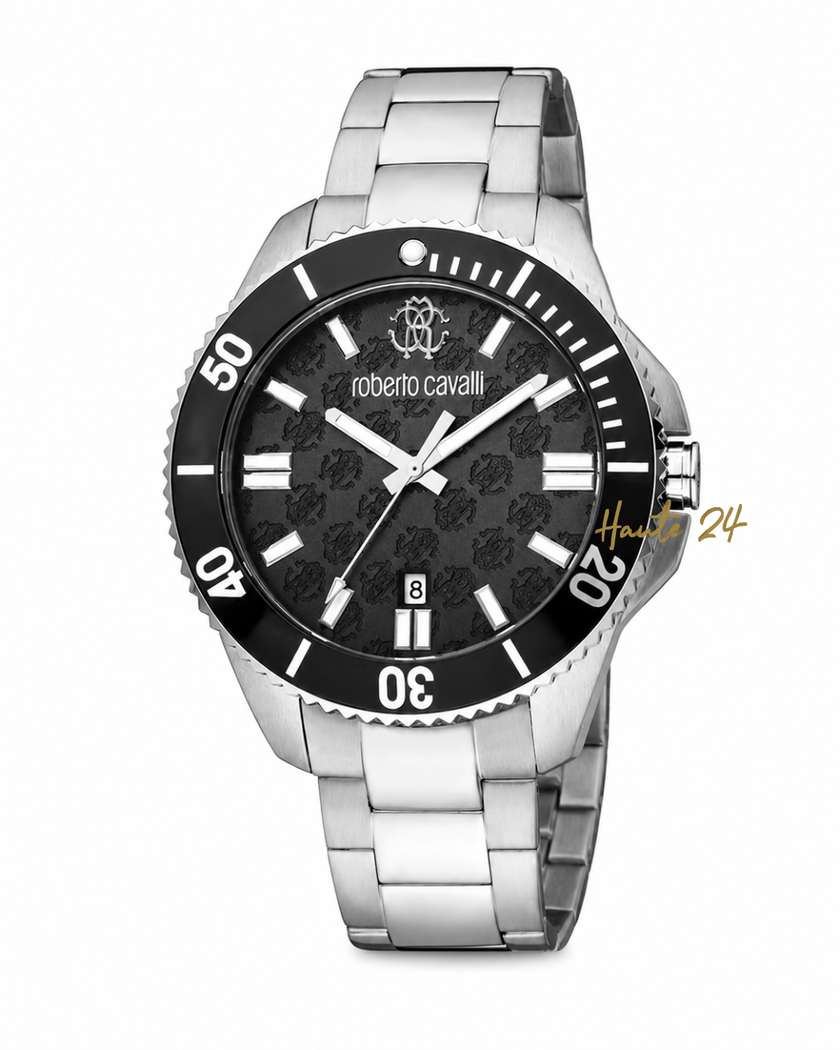 ROBERTO CAVALLI Fashion Watch Quartz Black Dial Men's Watch