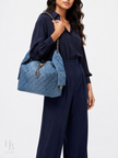 CHANEL 2026 Medium Denim 25 Hobo w/ Pouch