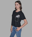 KARL LAGERFELD Duo Pocket Tee - Black (Arriving In Delhi) image 1