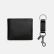 COACH Boxed 3 In 1 Wallet Gift Set - Black image