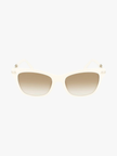 SALVATORE FERRAGAMO Brown Gradient Rectangular Ladies Sunglasses (Arriving In Delhi) (Copy) image 0