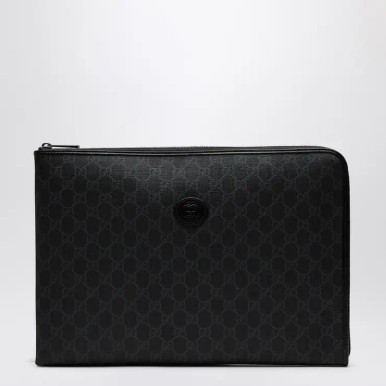 GUCCI Interlocking G GG Supreme Coated Canvas Clutch Bag image 3