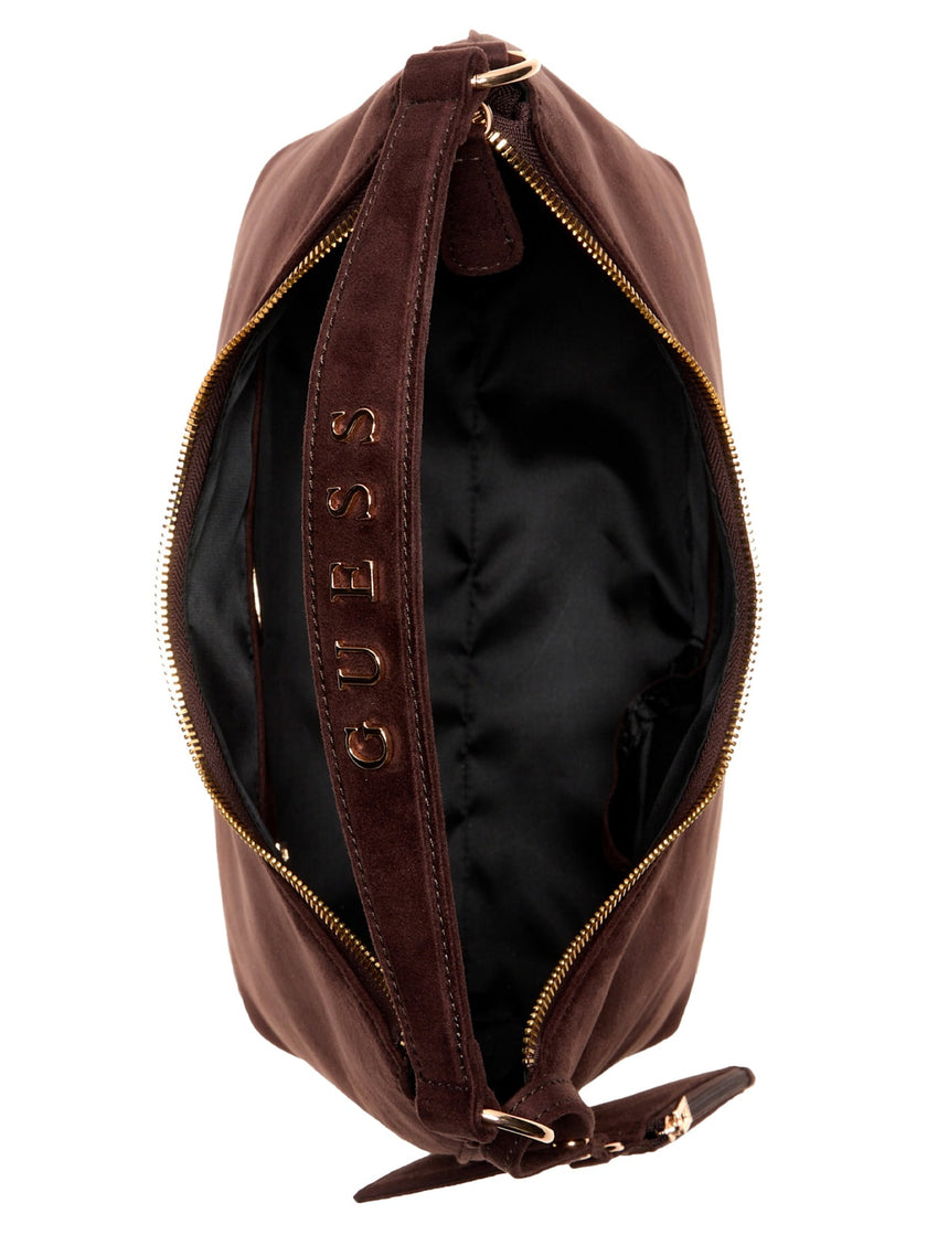 Guess Demelza Faux-Suede Hobo Bag - Brown image 3