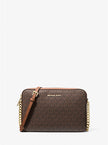 [AT DELHI] MICHAEL KORS Jet Set Large Printed Logo Crossbody Bag - Brown image 0