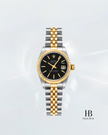 [Store Display] ROLEX Datejust Black Tapestry Jubilee Yellow Gold Stainless Steel 26 mm