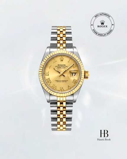 [Store Display] ROLEX Datejust Champagne Roman Jubilee Dual Tone 26 mm