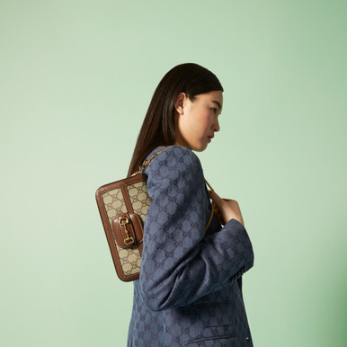 GUCCI Horsebit 1955 Mini Bag - Beige image 3