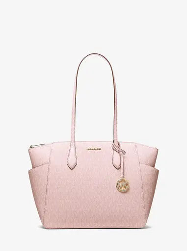 MICHAEL KORS  Marilyn Medium Signature Logo Tote Bag - Pwd Blsh Mlt image 1