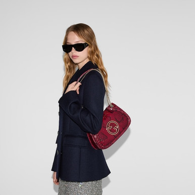 GUCCI Blondie Medium Python Shoulder Bag image 0