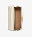 TORY BURCH Small Robinson Spazzolato Top-handle Bag - Light Cream image 0