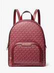 MICHAEL KORS Jaycee Medium Signature Logo Backpack - Cherry image 0