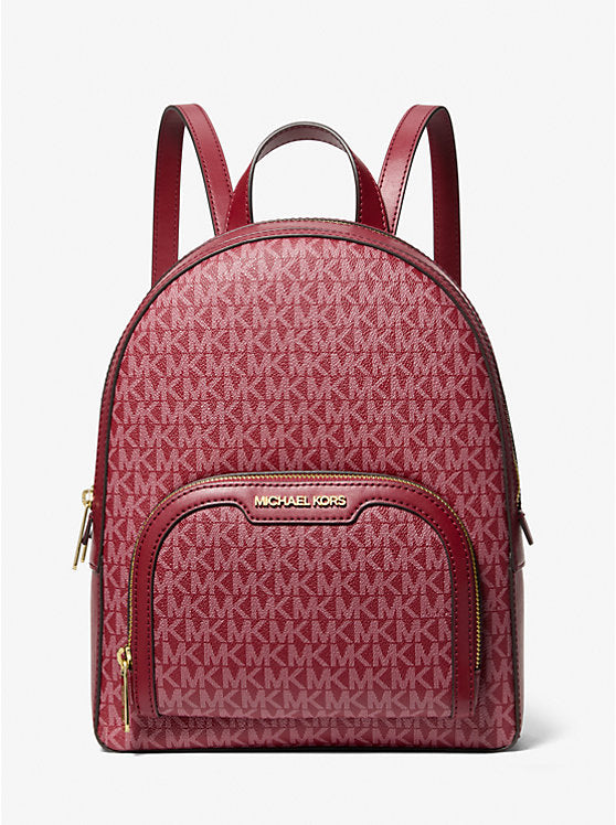MICHAEL KORS Jaycee Medium Signature Logo Backpack - Cherry image 0
