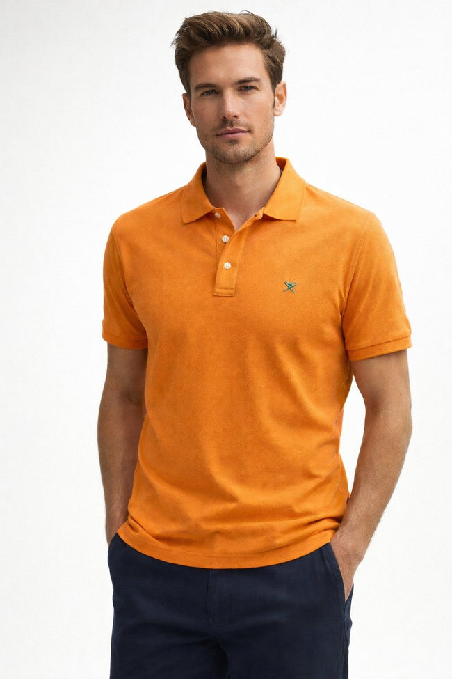 HACKETT Men Orange Polo Collar T-shirt (@Delhi Studio) image 0