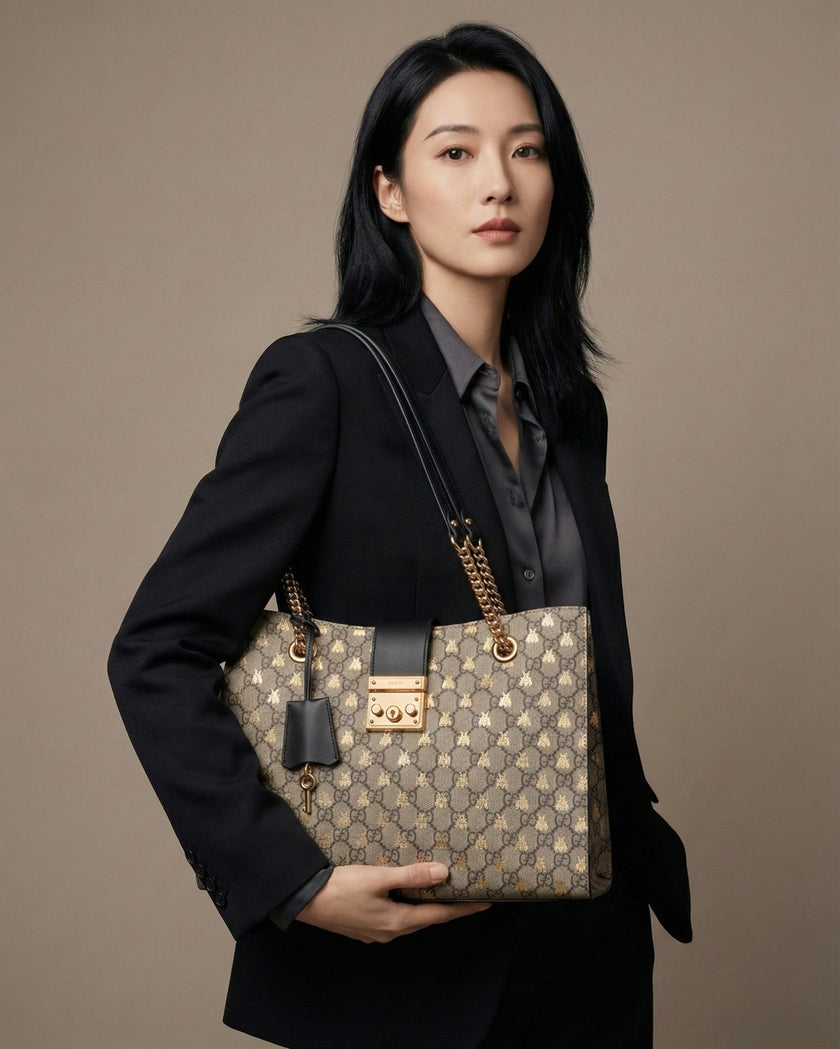 GUCCI GG Supreme Padlock Shoulder Bag image 0