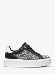 MICHAEL KORS Romey Embellished Platform Sneaker - Black image 1