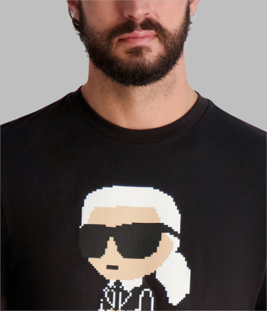 KARL LAGERFELD Pixelated Karl Character T-Shirt image 2