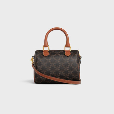 CELINE Small Boston In Triomphe Canvas And Calfskin (@Delhi Studio) image 0